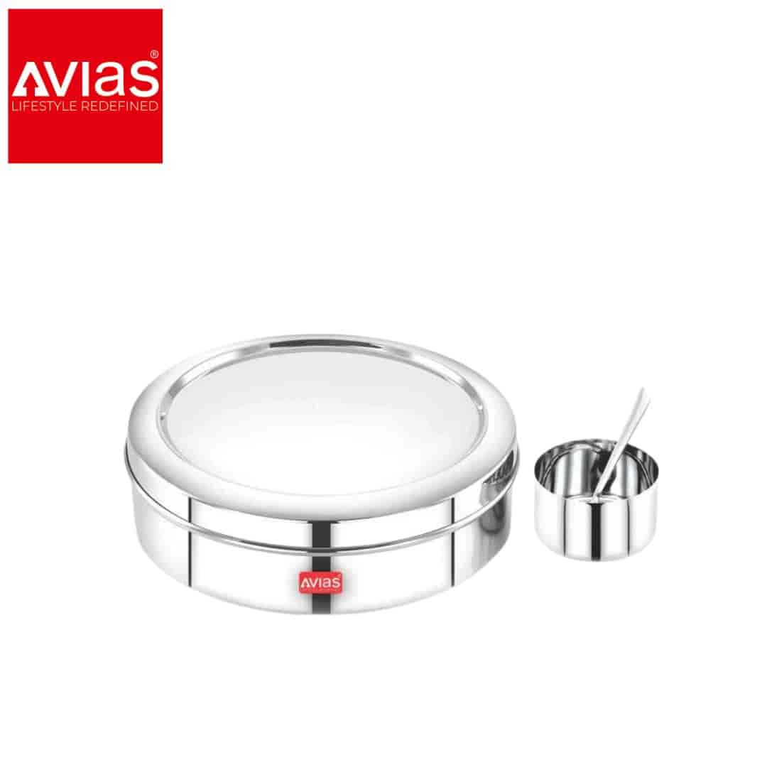 Avias Elegant Masala Dabba With Steel Lid (Small)