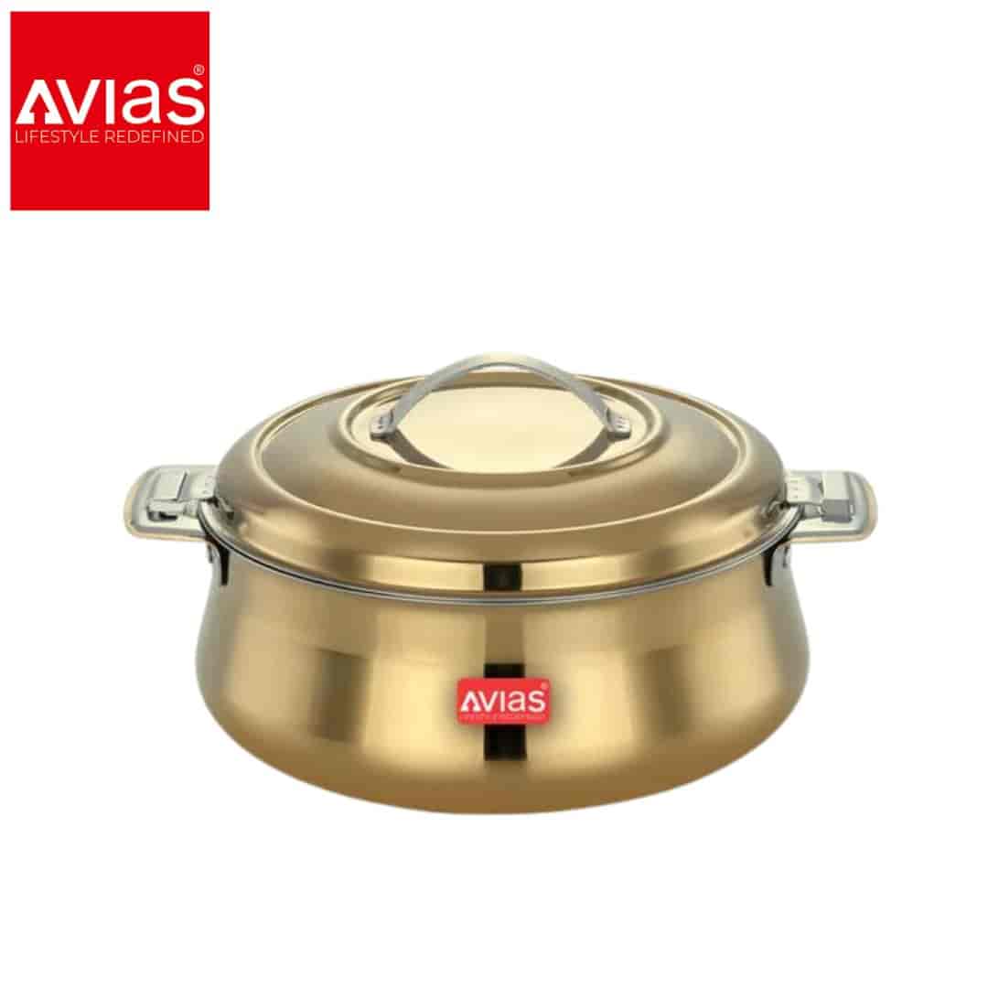 Avias Riara Gold Casserole 1500Ml � Elegant Serving Pot