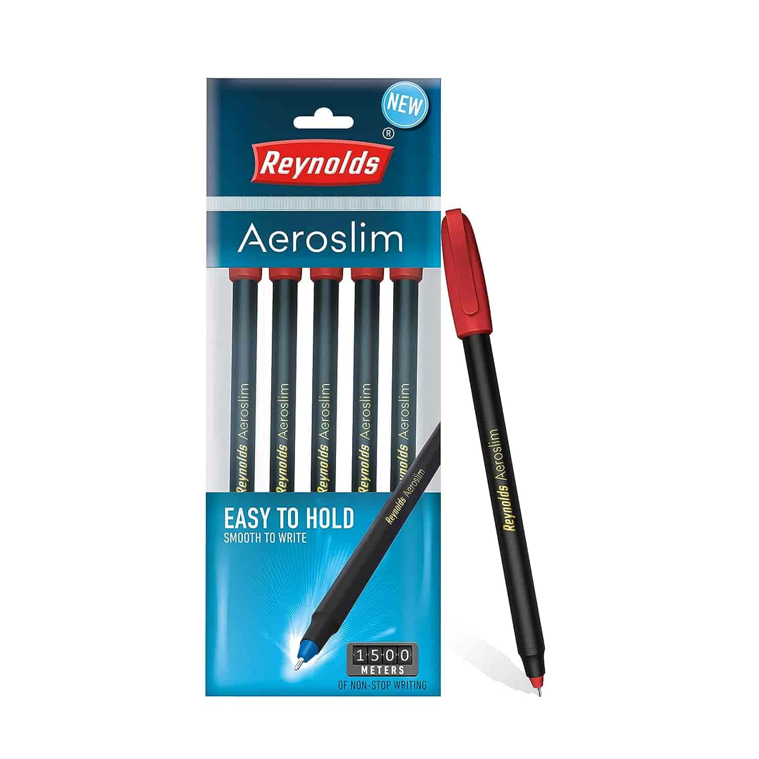 Reynolds Aeroslim Ball Pen Red Pack Of 5