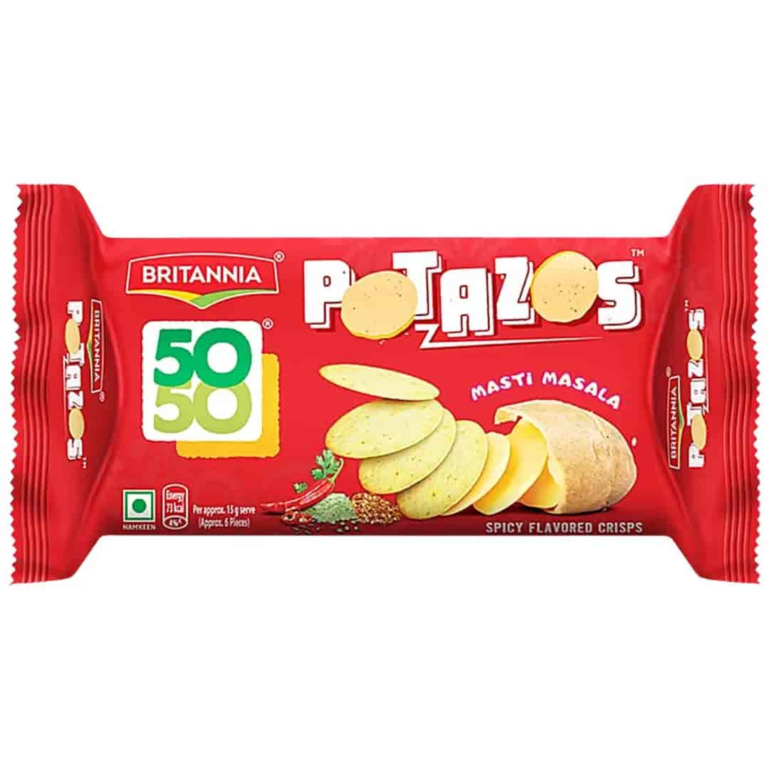 Britannia 50-50 Potazos Masti Masala Spicy 24G