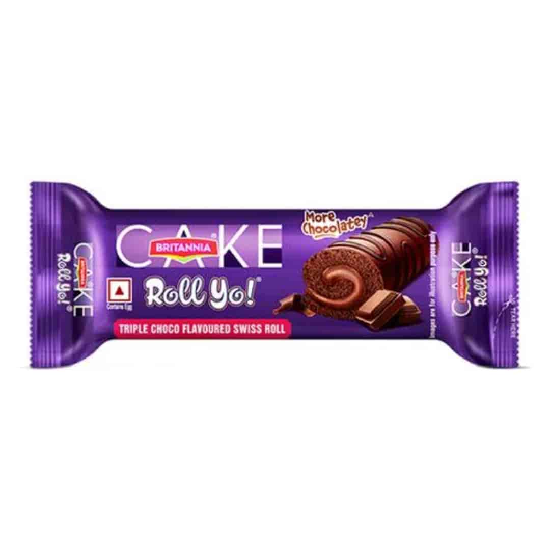 Britannia Cake Triple Choco Swiss Roll 24G