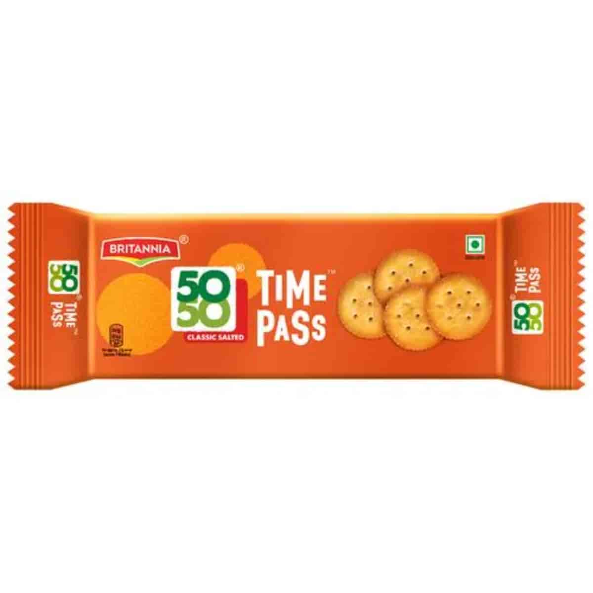 Britannia 50-50 Classic Salted Time Pass Biscuits 63g