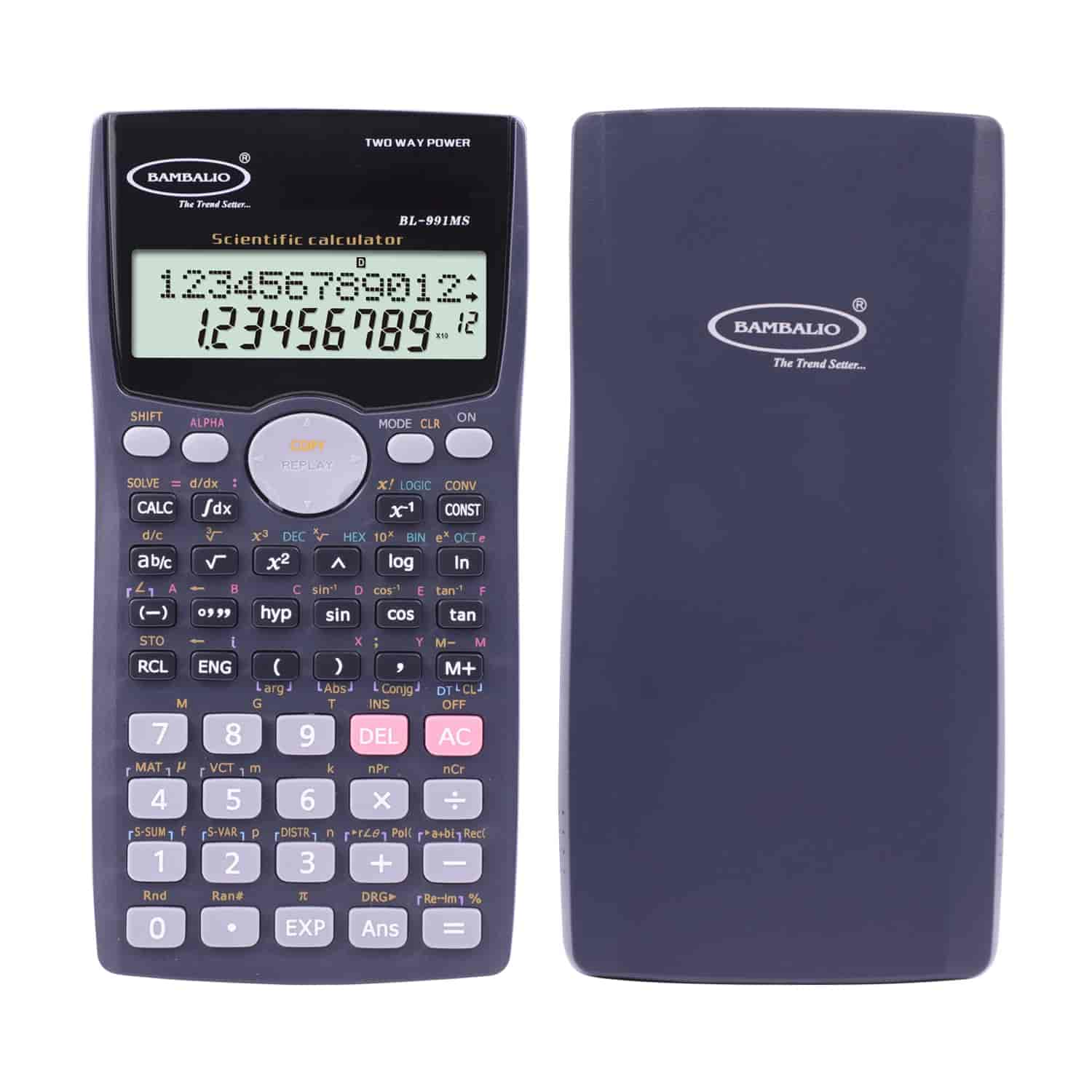 Bambalio 991Ms 2 Line LCD Display Scientific Calculator