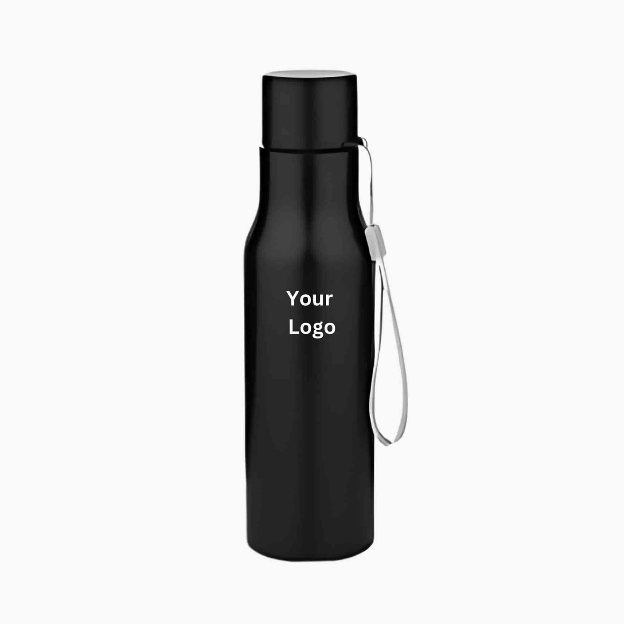 Sturdy Black Steel Bottle