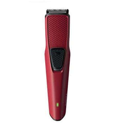 Philips BT1235-15 USB Cordless Beard Trimmer (Red)