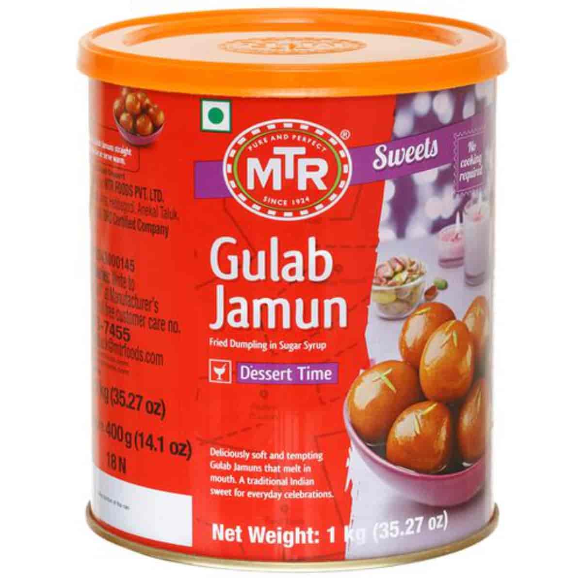 MTR RTE Gulab Jamun 1 Kg Tin