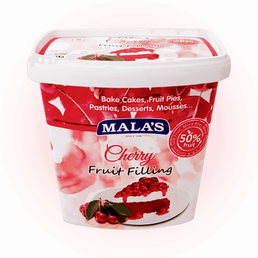 Mala's Cherry Fillings 1kg Bucket