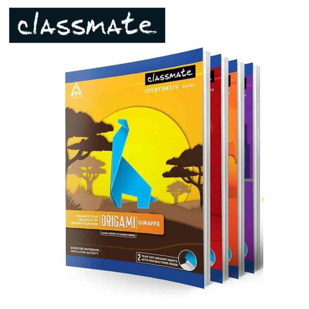 Classmate Soft Bounded Four Line Note Book 172Pg (190X155mm)