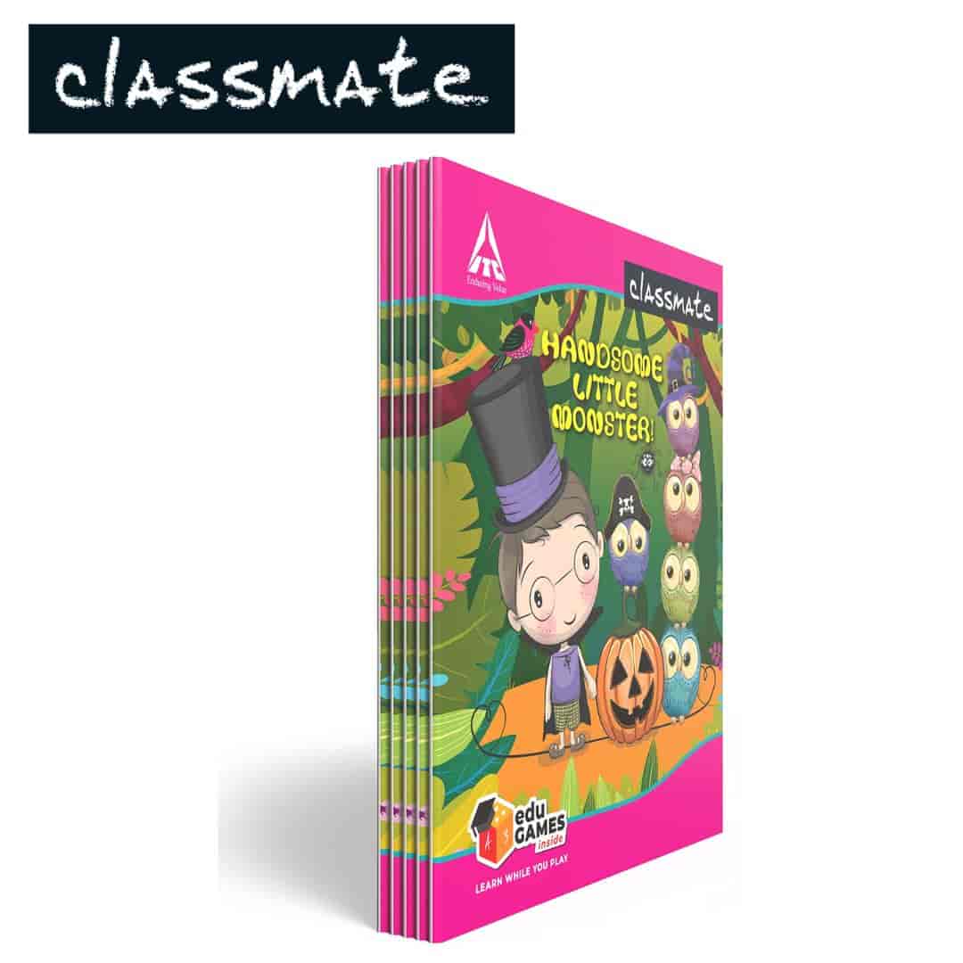 Classmate Soft Bounded Unruled Note Book 128Pg (210X170mm)