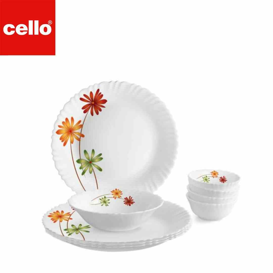 Cello Dazzle Dinner Set 9 Pcs - Margarita