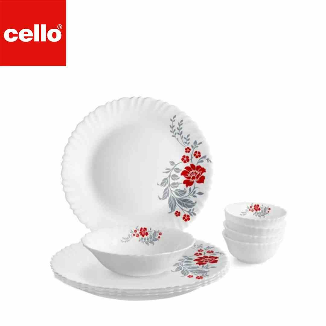 Cello Dazzle Dinner Set 9 Pcs - Scarlett Bliss