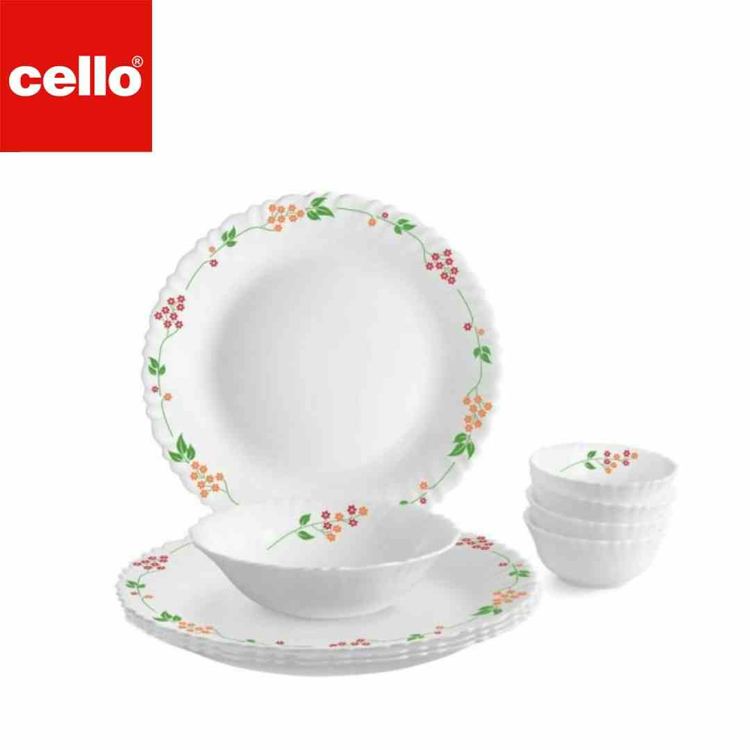 Cello Dazzle Dinner Set 9 Pcs - Secret Garden