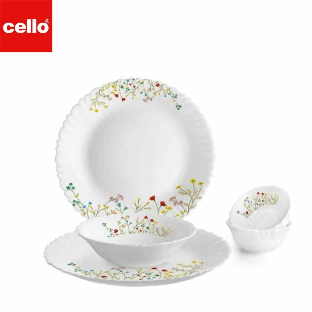 Cello Dazzle Dinner Set 5 Pcs - Hanging Garden