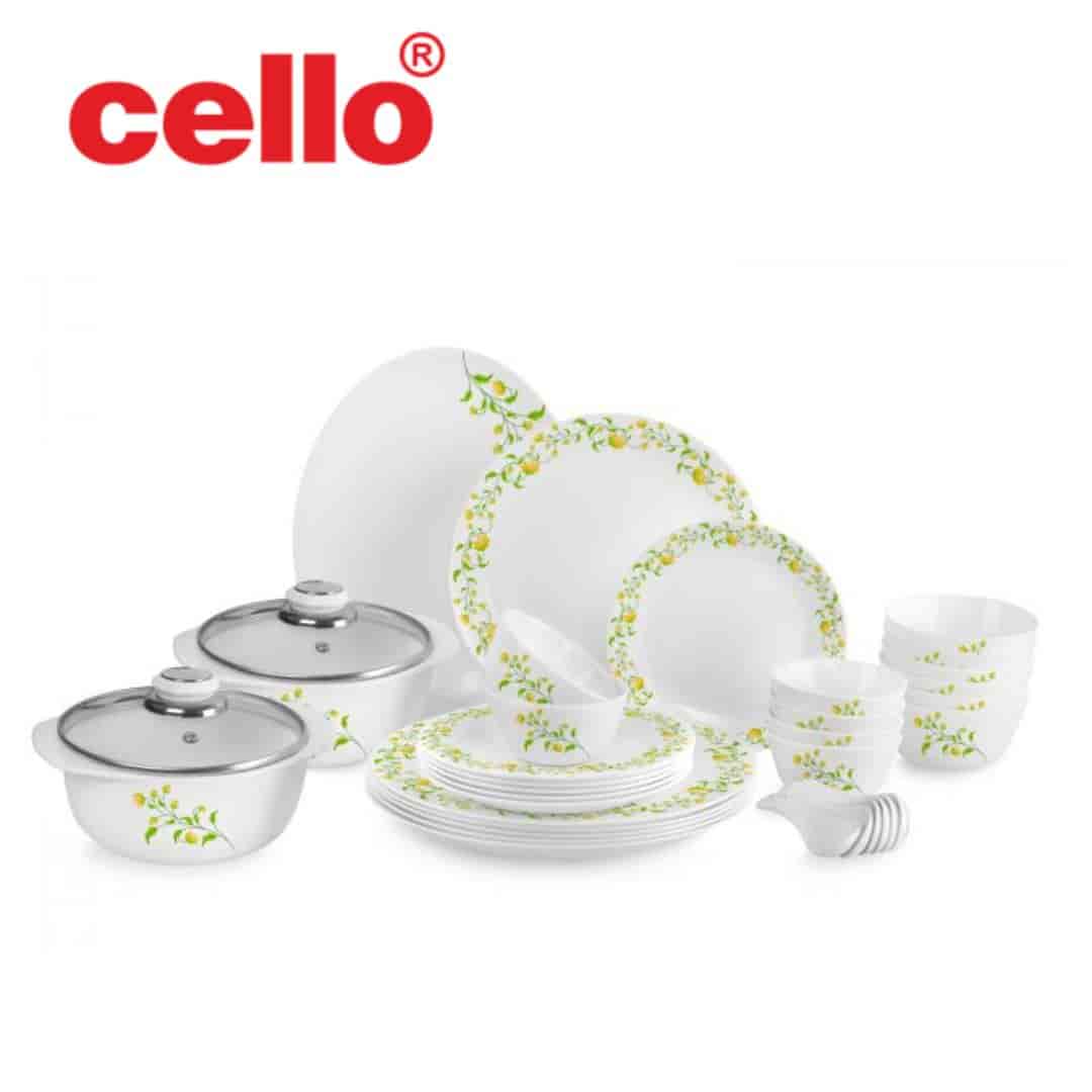 Liven Up Your Table: Cello Zarah Ds 35 Pcs Dinnerware Set (Yellow Grapevine)