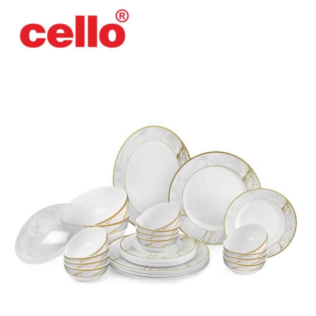 Elegant Simplicity: Cello Ariana 29-Piece Dinner Set (Carrara White)