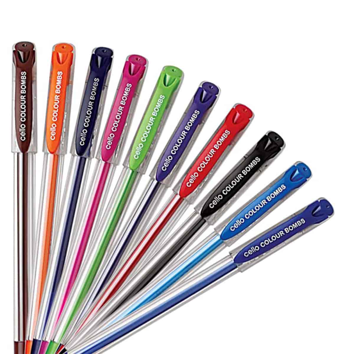 Cello Colour Bombs Gel Pen Pack of 10 Assorted