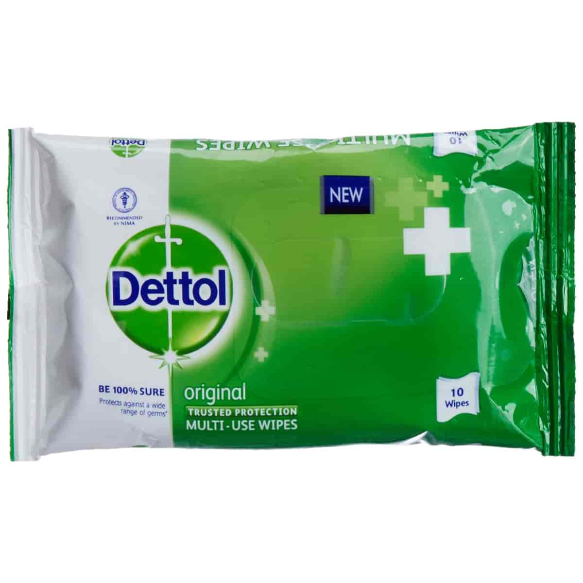 Dettol Disinfectant Skin & Surface Wipes Original 10S