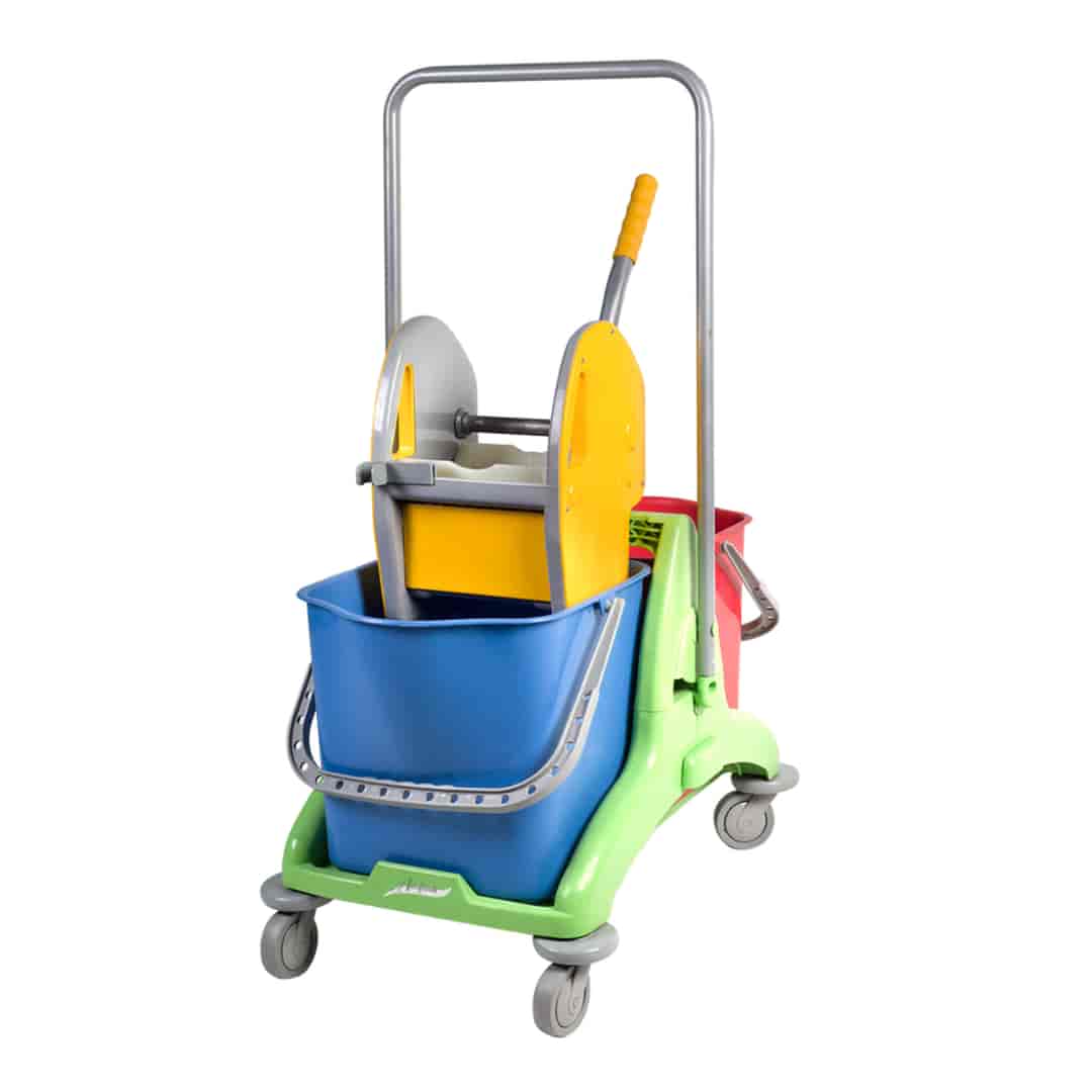 Aerofresh Double Bucket WringerTrolley DMB-25