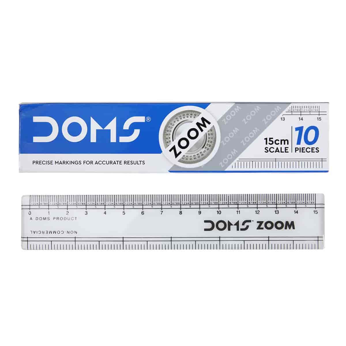 DOMS Zoom 15 cm Scale Pack Of 10