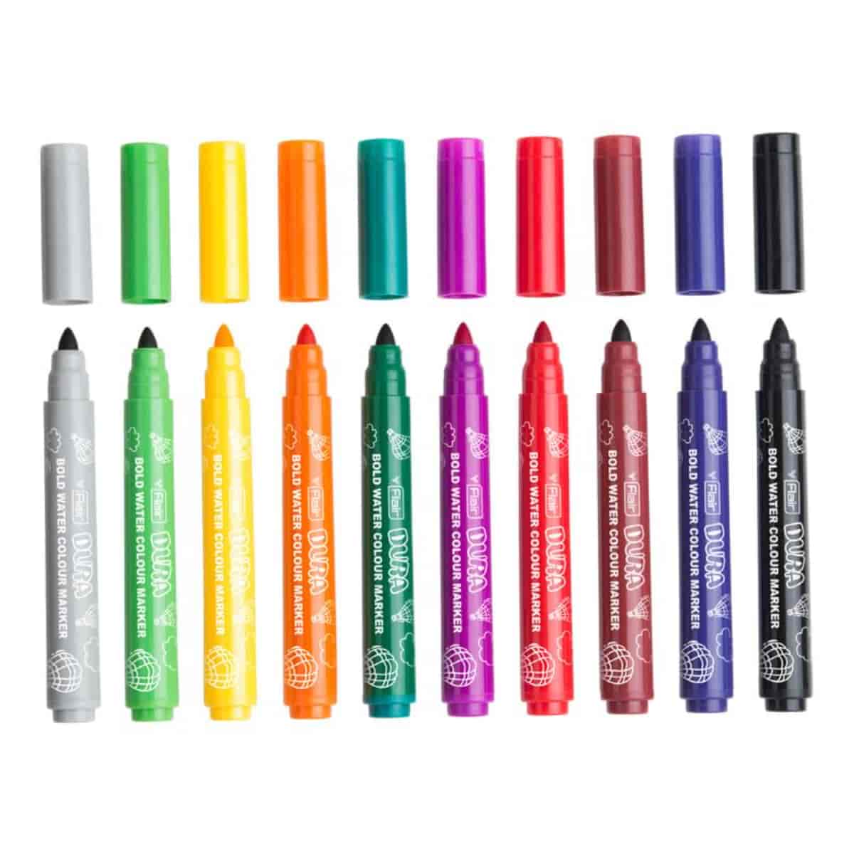 Flair Dura Bold Water Colour Pen Pack Of 10