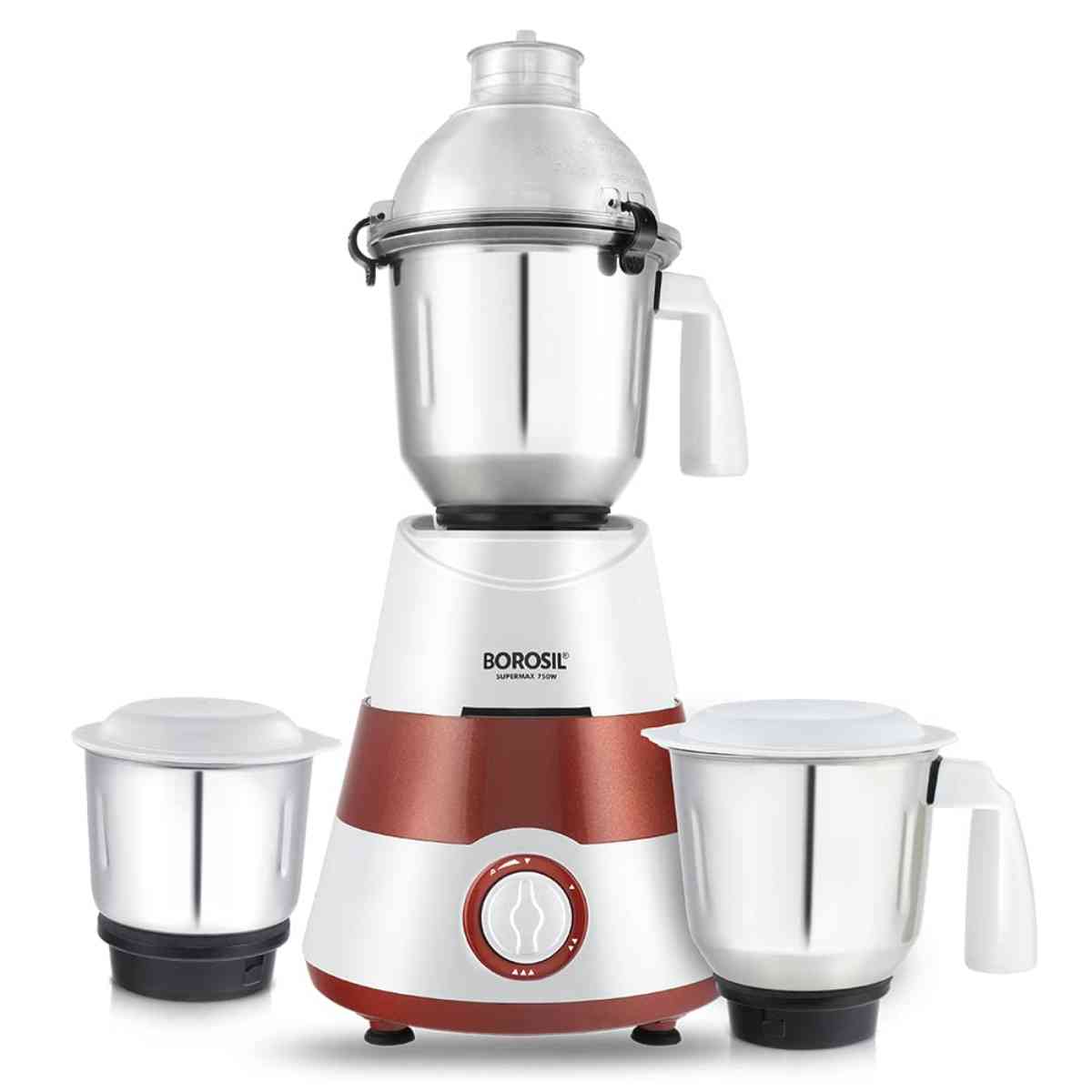 Borosil Supermax 750 W Mixer Grinder Red