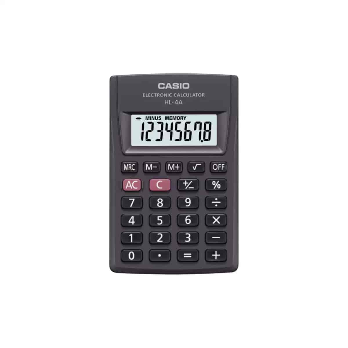 Casio HL-4A Portable Extra Small Calculator