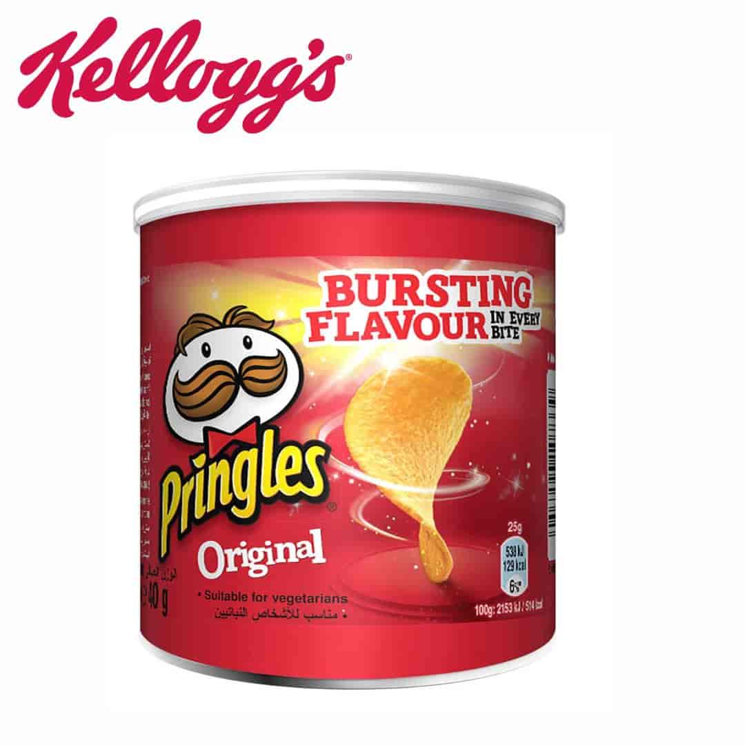 Kelloggs Pringles Potato Crisps Origil 40g