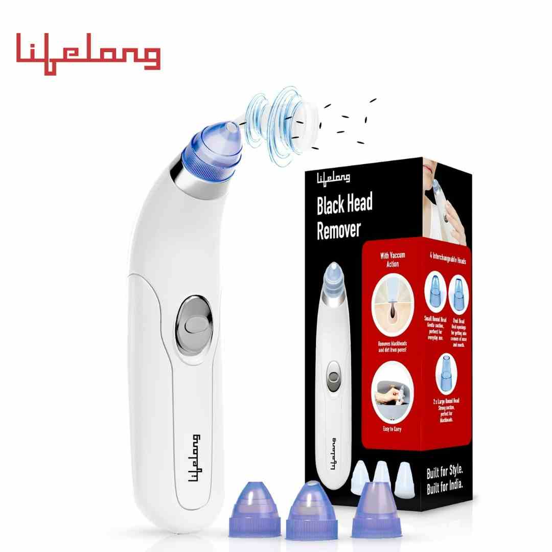 Lifelong Blackhead Remover with Attachments, Acne Pore Cleaner, Vacuum Blackhead Remover Kit