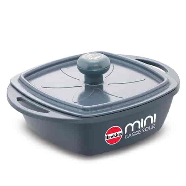 Hawkins 0.75 Litre Mini Square Casserole with Lid - Grey