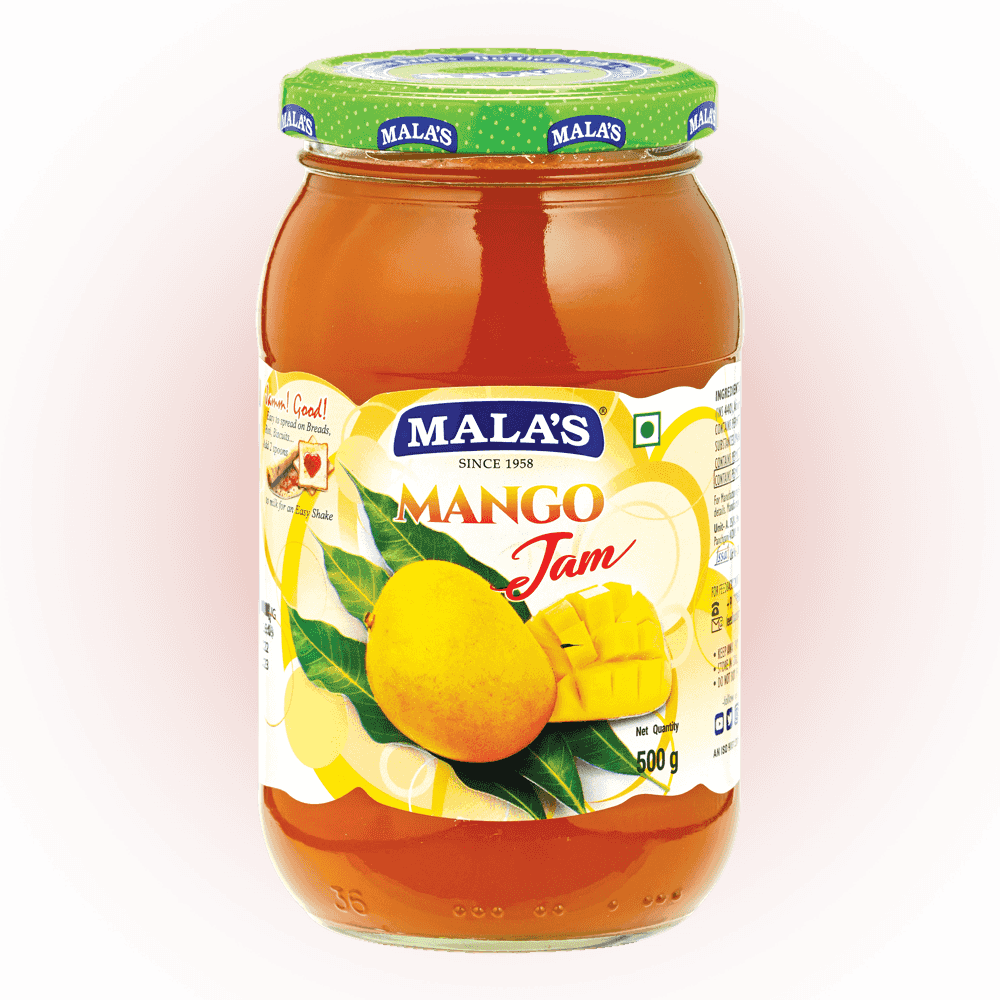 Mala's Mango Jam 500g Glass Jar