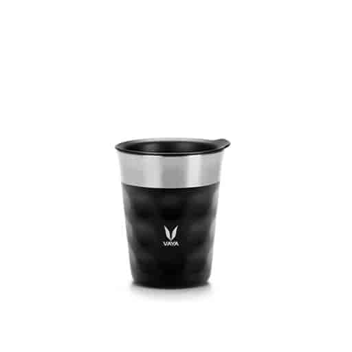 Vaya Stainless Steel Pop Cup without Hole - Black