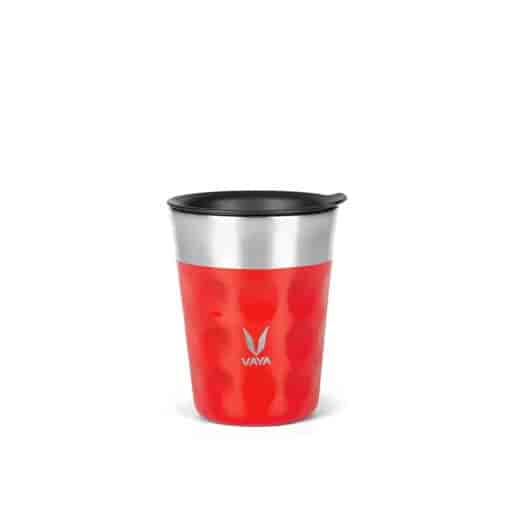 Vaya Stainless Steel Pop Cup without Hole - Scarlet Sun