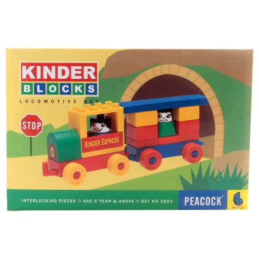 Peacock Kinder Blocks Locomotive Set