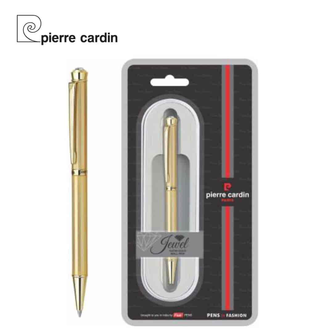 Pierre Cardian Jewel Satin Gold Ball Pen | Luxurious Satin