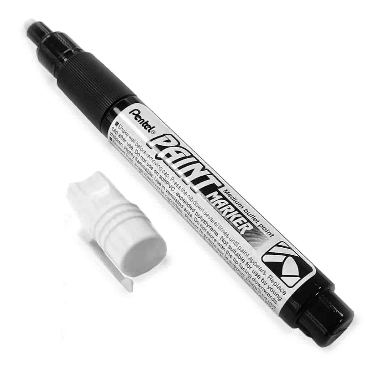 Pentel Paint Marker Medium Bullet Point White MMP20