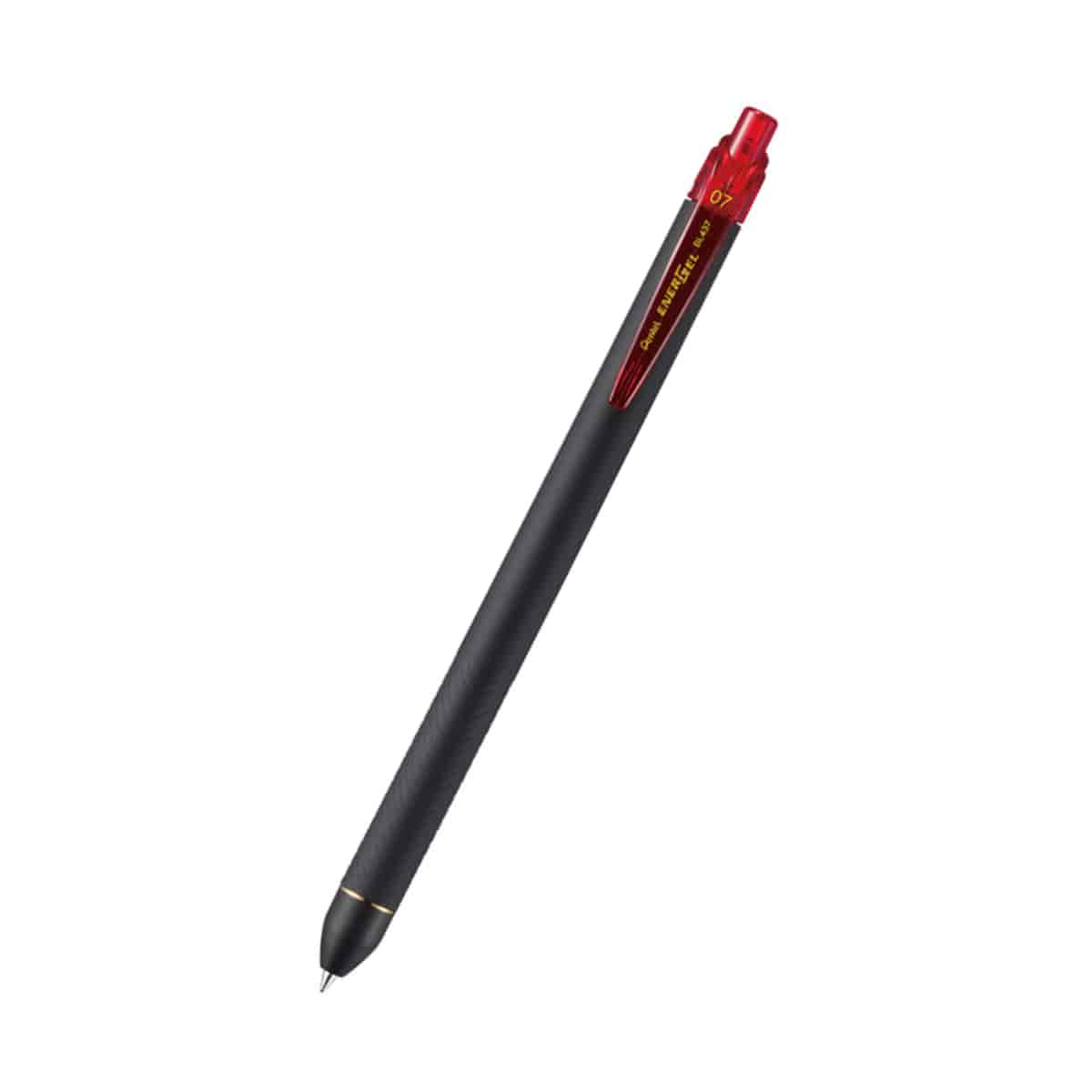 PENTEL ENERGEL CLICK 1PC BOX RED INK PEN B BL437R1