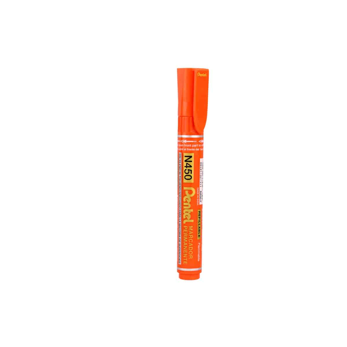 Pentel N450 Marker 10pc Box Orange