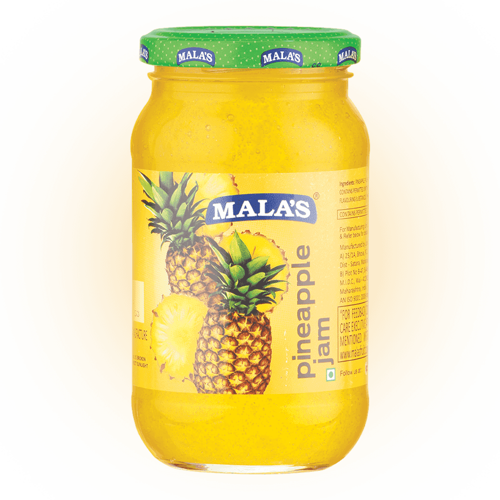 Mala's Pineapple Jam 500g Glass Jar