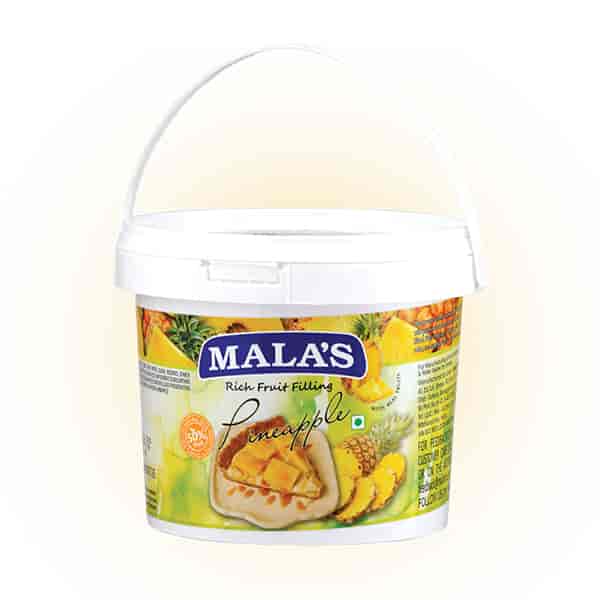 Mala's Pineapple Fillings 1kg Bucket