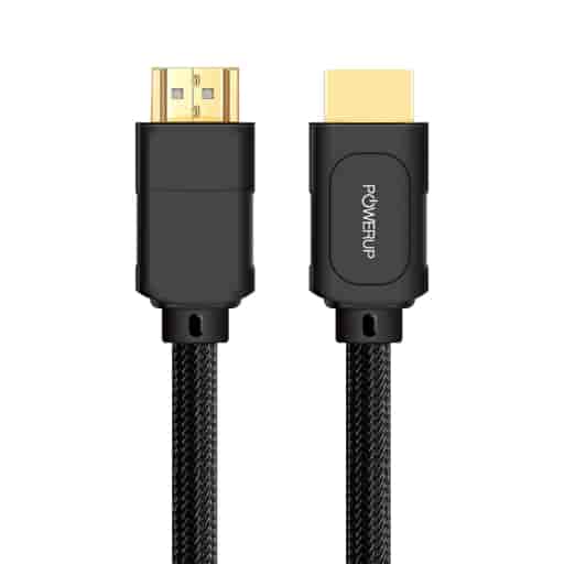 Powerup HDMI Hi-Speed 4k Ultra HD cable 3M Length (Black)