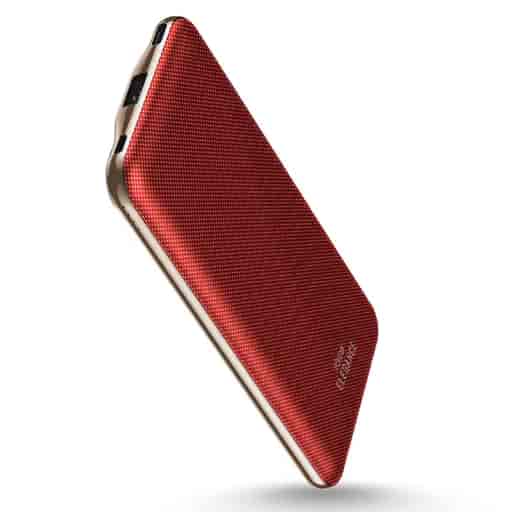 Powerup Elegance Slim 10000mAh Power Bank Aluminium (Red)