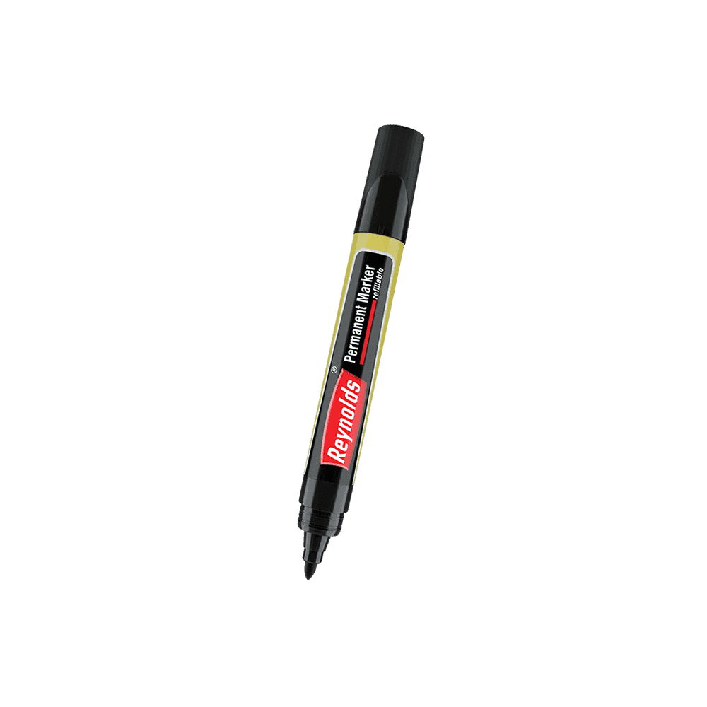 Reynolds Permanent Marker Black Pack Of 10