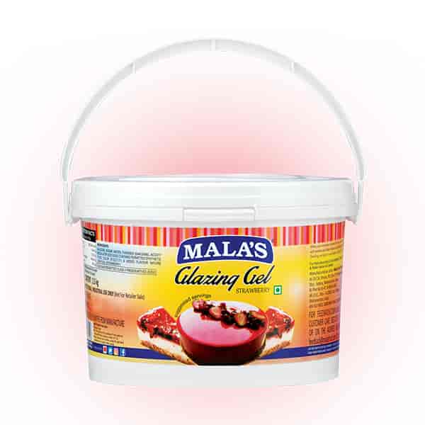 Mala's Strawberry Glaze Gel 2.5kg Bucket