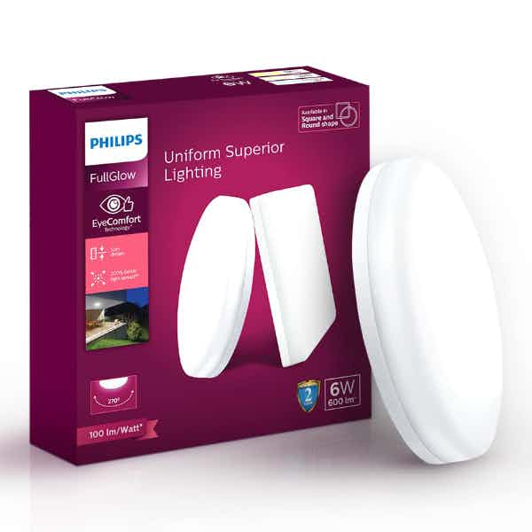 Philips 6W Round Surface Light Full Glow White