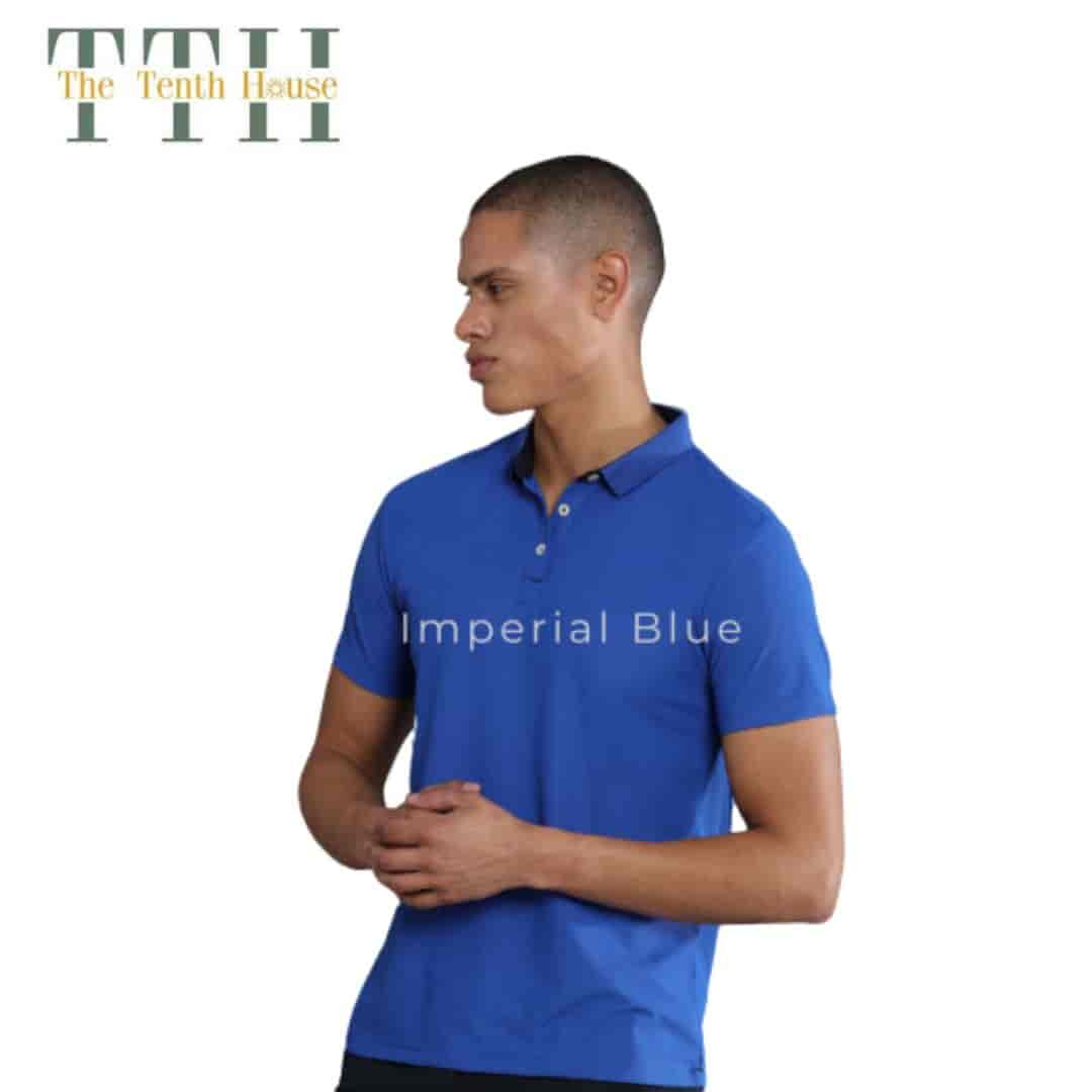 TTH Mars200 Dry Fit Polo T Shirt Blue