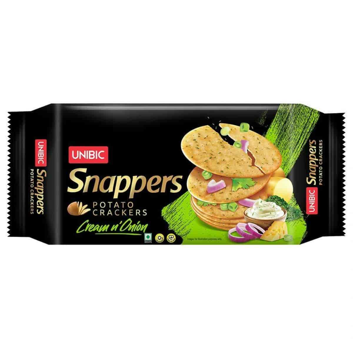 Unibic Snappers Cream Onion 75G Pack of 3