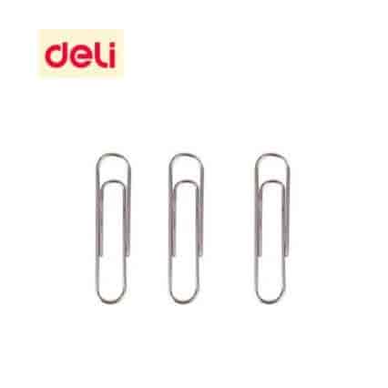 Deli Nickel Plated Surface Paper Clip 29mm(100 No)