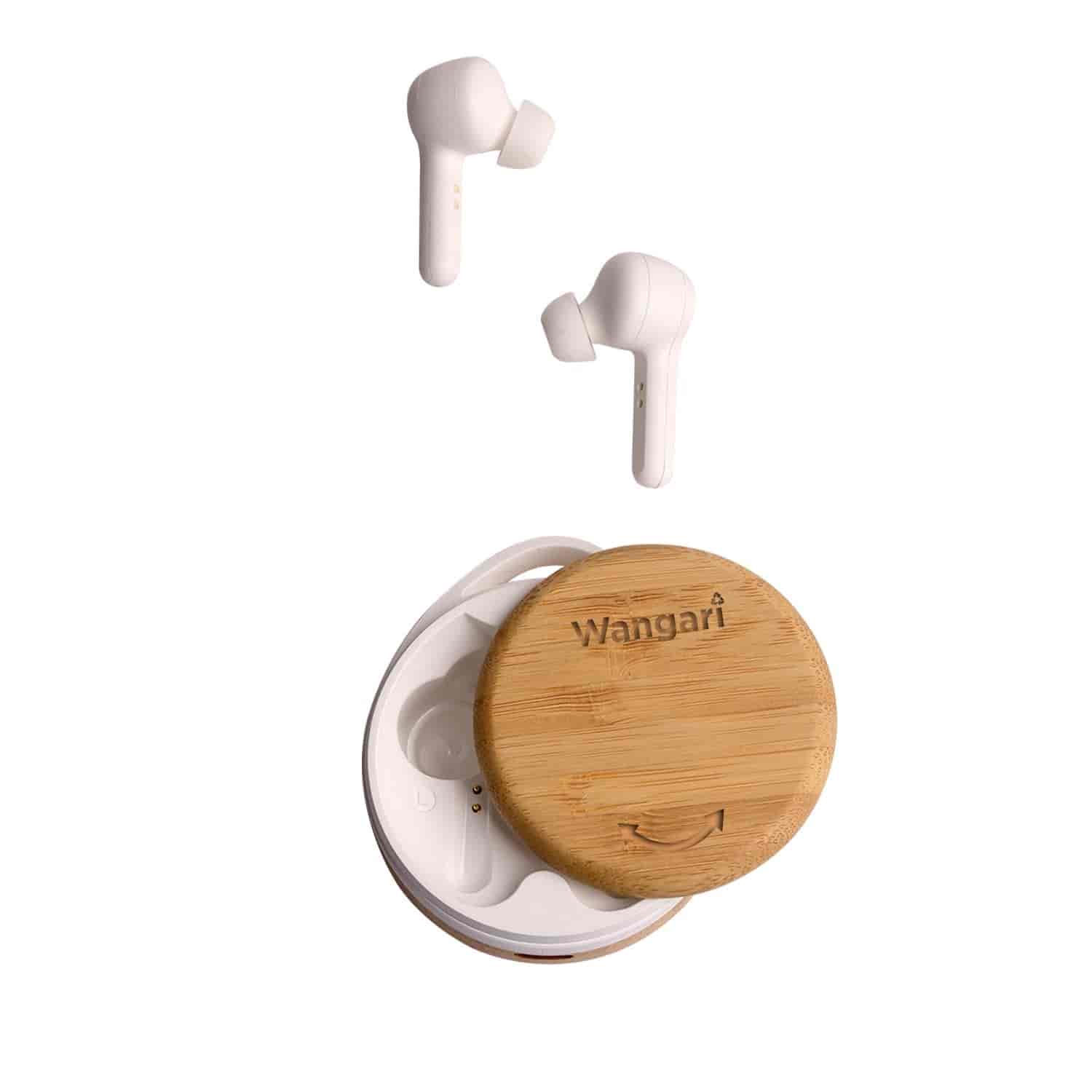 Wangari Cherry Bamboo Wireless Earbuds