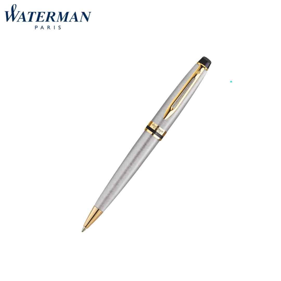 Waterman Expert Ivory Gold Trim Ball Pen