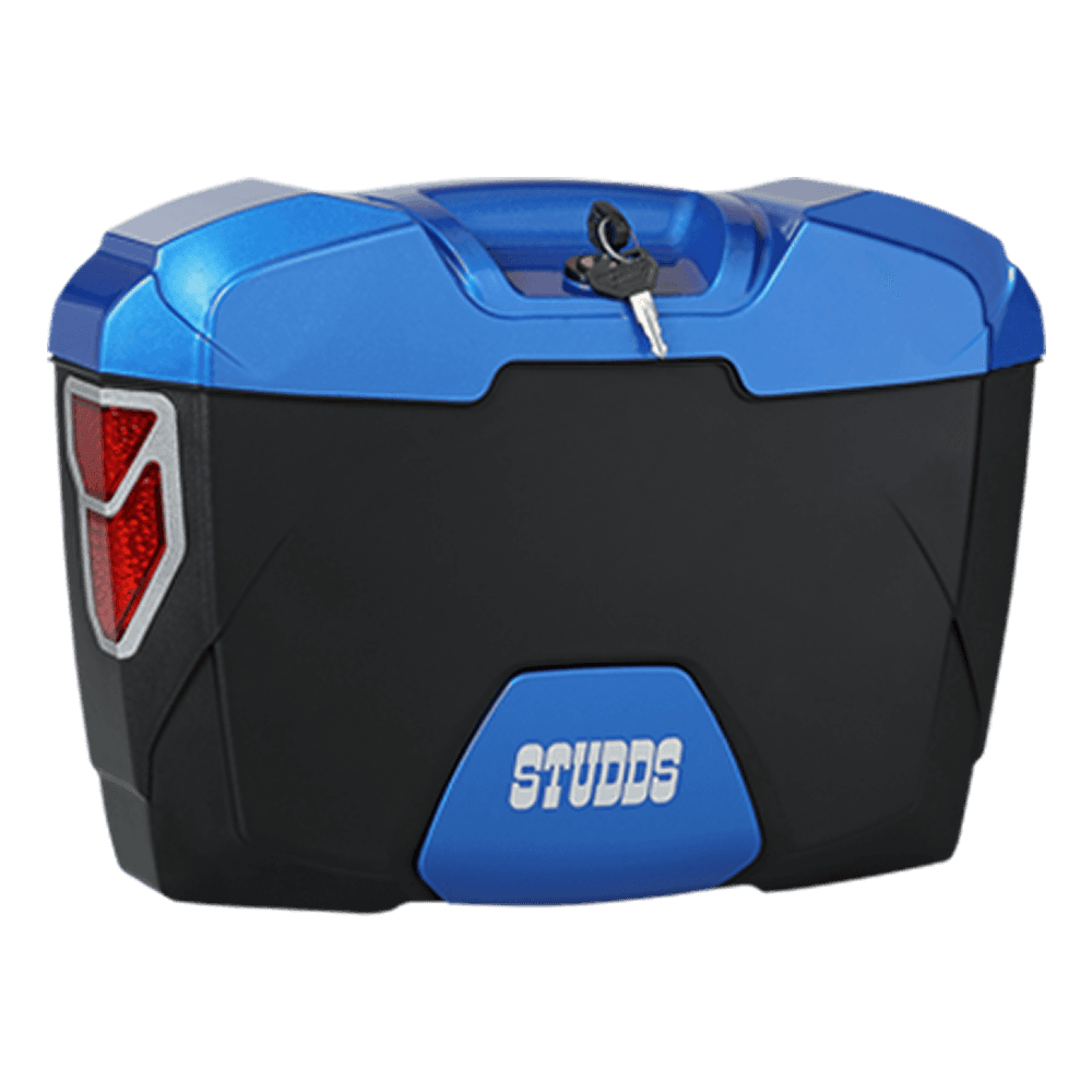 Studds Side Box Explorer With Universal Fitment Clamp Blue